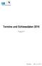 Termine und Schiessdaten 2016. Stand per 12.10.2015 (Version 1)