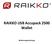 RAIKKO USB Accupack 2500 Wallet. Bedienungsanleitung
