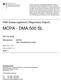 MCPA - DMA 500 SL. PSM-Zulassungsbericht (Registration Report) 007176-00/00 Wirkstoff(e): (als) Dimethylamin-Salz.