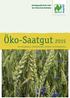 Öko-Saatgut 2015 für Futterpflanzen, Zwischenfrüchte, Getreide und Betriebsmittel