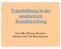 Typenbildung in der qualitativen Sozialforschung. Von Silke Winter, Ramona Scheuer und Tim Bernshausen