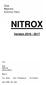 NITROX. Version 2016 / 2017