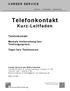 Telefonkontakt Kurz-Leitfaden