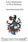 K.St.V. Mainfranken im KV zu Bamberg. Sommersemester 2016