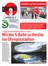 punkt Mit der S-Bahn zu Hertha ins Olympiastadion extra Nr. 4 Schneller auf der Stadtbahn 15 Züge pro Stunde und Richtung am 8. August 6.