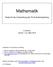 Mathematik. Skript für die Vorbereitung der FH-Aufnahmeprüfung. S. Bucher Version 1.2c, März 2010