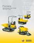Pioniere Wacker Neuson Track Dumper TD9 TD15 TD18