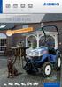 TM 3185 A / AL. www.iseki.de NEU. Maschinenhighlight 2015. Der smarte Einstiegstraktor für Haus und Hof TM 3185 A / AL. Servolenkung, optional