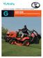 G23/G26 KUBOTA DIESEL KOMPAKT-MÄHTRAKTOREN. Professionelle Mähtechnik mit integrierter Grasfangeinrichtung