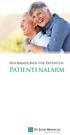 Informationen für Patienten. Patientenalarm
