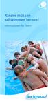 Kinder müssen schwimmen lernen! Informationen für Eltern