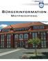 BÜRGERINFORMATION MIETPREISSPIEGEL