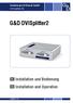 Guntermann & Drunck GmbH  G&D DVISplitter2. Installation und Bedienung Installation and Operation A9100087-1.10
