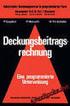 Deckungsbeitragsrechnung