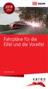 Gültig ab 13.12.2015. Fahrpläne für die Eifel und die Voreifel.