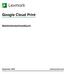 Google Cloud Print. Administratorhandbuch