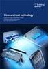 Messtechnik-Produkte Measurement made easy. Druck-Messtechnik im Überblick Die Auswahl des passenden Gerätes für Ihre Anwendung leicht gemacht