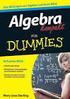 ...für Dummies. Algebra für Dummies. von Mary Jane Sterling, Eva Steffen. 2., überarbeitete Auflage. Wiley-VCH Weinheim 2011