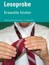 Leseprobe. Krawatte binden. Auszug aus dem Doc s Coach, 5. Auflage 2013