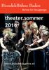 BiondekBühne Baden Bühne für Neugierige. theater.sommer 2016.