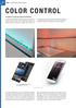COLOR CONTROL SYSTEMLÖSUNGEN IHR KOMPLETTSYSTEM ZUR FARBLICHTSTEUERUNG.