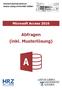 Microsoft Access 2016 Abfragen (inkl. Musterlösung)