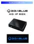 Handbuch GIGaBLUe Box HD IP BOX