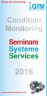 Condition Monitoring Seminare Systeme Services