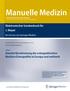 Manuelle Medizin. Elektronischer Sonderdruck für. J. Mayer. Standortbestimmung der osteopathischen Medizin/Osteopathie in Europa und weltweit