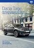 Dacia Tage. Alle Modelle preiswert wie noch nie vom 17. bis 19. März bei Ihrem Dacia Partner. Attraktives Frühlingsangebot: 0% Leasing 0% Anzahlung