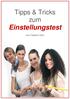 Tipps & Tricks zum. Einstellungstest. von Carsten Ohm