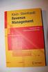 Robert Klein Claudius Steinhardt. Revenue Management. Grundlagen und Mathematische Methoden. 4ü Springer