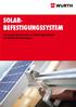 SOLAR- BEFESTIGUNGSSYSTEM. Befestigungselemente und Montagezubehör für Photovoltaikanlagen