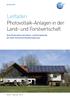 Leitfaden Photovoltaik-Anlagen in der Land- und Forstwirtschaft