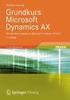 Andreas Luszczak. Grundkurs Microsoft Dynamics AX