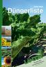 2008/2009 Düngerliste Die gute Wahl der Schweizer Bauern