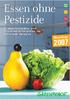 Essen ohne Pestizide. Einkaufsratgeber und Supermarktvergleich für Obst und Gemüse. Neuauflage 2007