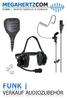2-teiliges Tarn-Headset mit Kragenmikrofon und Akustikschlauch