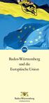 Baden-Württemberg und die Europäische Union