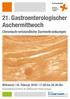 21. Gastroenterologischer Aschermittwoch