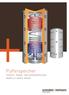 Pufferspeicher PUFFER-, KOMBI- UND HYGIENESPEICHER MODELLE, DATEN, MASSE