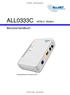 ALL0333C Benutzerhandbuch ALL0333C. ADSL2+ Modem. Benutzerhandbuch. Produktabbildung kann vom Original abweichen. ALLNET GmbH