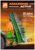 ACTIVE. 20 Jahre. Super-S-Gestänge. Interview mit dem Erfinder Entwicklung Pflanzenschutzgeräte 3 Einsatzberichte aus der Praxis JAHRE SUPER-S