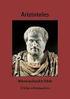 INHALTSVERZEICHNIS. Aristoteles Nikomachische Ethik