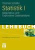 Springer-Lehrbuch. Statistik-Übungen. Beschreibende Statistik - Wahrscheinlichkeitsrechnung - Schließende Statistik
