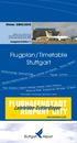 Flugplan/Timetable Stuttgart