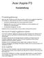 Acer Aspire P3. Kurzanleitung