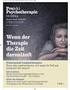 pkn Tagung Psychotherapeutische Behandlung schizophren erkrankter Patienten