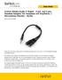 3,5mm Klinke Audio Y-Kabel - 4 pol. auf 3 pol. Headset Adapter für Headsets mit Kopfhörer / Microphone Stecker - St/Bu