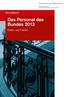 Das Personal des Bundes 2013